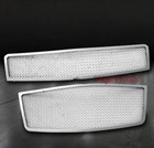 09-11 CHEVY AVEO5 HATCHBACK UPPER+BUMPER STAINLESS STEEL MESH GRILLE CHROME 2PCS