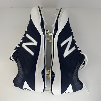 New Balance Metal Baseball Cleats Men\'s Size 15 Navy and White Mint NWOB New Balance Metal Baseball Cleats Men main image 2