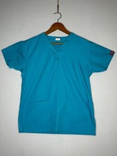 DICKIES Blue Short Sleeve Work Shirt Women's Size XS