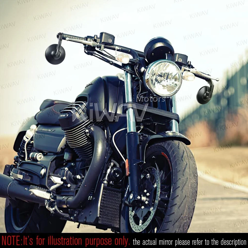 Бар конца зеркала BOB круглый черный подходит некоторые Aprilia с резьбой OEM руль - Изображение 3 из 4