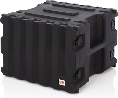 Gator G-PRO-8U-19 Pro Series Molded Mil-Grade PE Rack Case, 8 Space, 19'' Deep