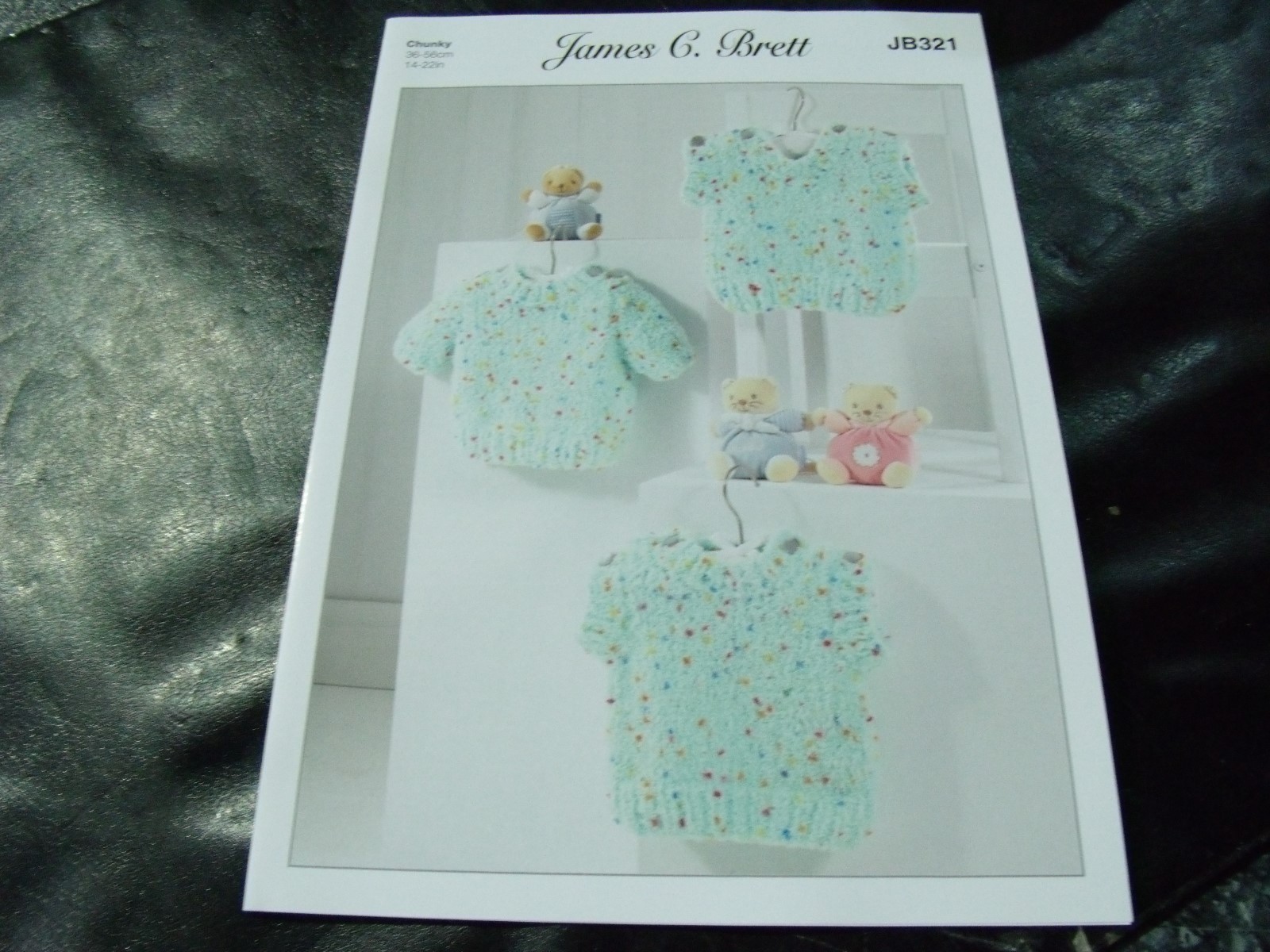 James C Brett Chunky Knitting Pattern JB321 Slipovers and Sweater 14 - 22 ins