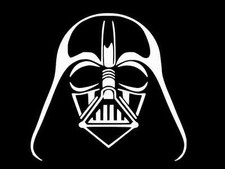 DARTH VADER HELMET Star Wars Vinyl Decal Car Sticker Wall CHOOSE SIZE COLOR