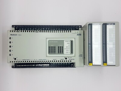 AEG Modicon SCHNEIDER Micro 110 CPU 612 00 + DEP 220 (2 Stück) UND AS-HDTA-202 