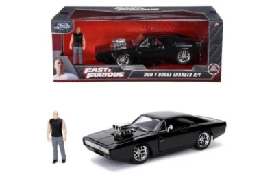 Jada Toys 253205000 Fast & Furious Dom's Dodge Charger R/T 1970 + Figur 1:24 Mod - Bild 1 von 4