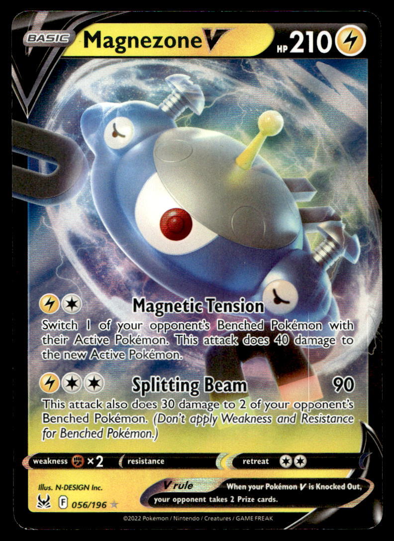 Pokemon TCG SWSH11: Lost Origin #056/196 Magnezone V NM