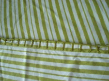 John Robshaw Apple Green Stripe King Duvet Cover 90"x108"
