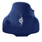 Indoor car cover fits Volkswagen Kever Herbie bespoke Le Mans Blue cover With...