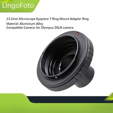 23.2mm Microscope T Ring Lens Mount Adapter Ring to for Olympus DSLR Camera