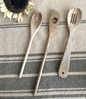 1930's Farmhouse Primitive Wood Rolling Pin Food Masher  Hand Carved Spoons — photo 9