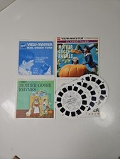 View Master GAF Mother Goose Rhymes 3 Reels Packet Booklet 1960 GUC Vtg