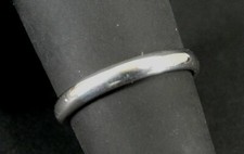 Ring Sterling Band Simple Sleek Silver 925 Size 7.75 Ring Stackable
