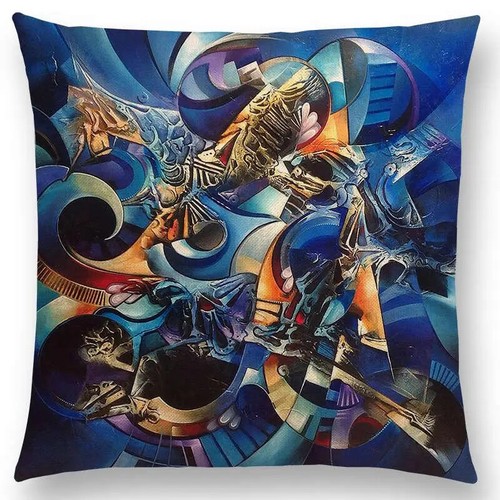 New Abstract Style Emotion Pattern Fantasy Seasons Cushion Cover Pillow Case - Picture 7 of 49