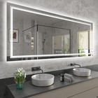 LED Bathroom Mirror Adjustable Lights Wall Mounted Anti-fog Vanity Makeup Mirror