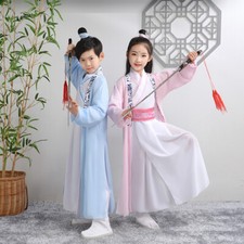 Children Chinese Style Hanfu Costume Girls Stage Costumes Dress Full Set