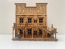Wild West Bank 28mm Wargames/Dioramas, 28mm 1/58th Scale