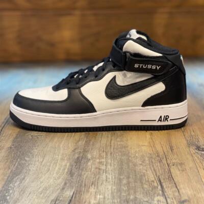 Nike x Stüssy Air Force 1 '07 Mid weiß schwarz DJ7840 002 Herren Sneaker black