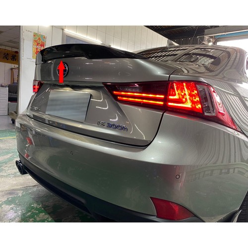 Unpainted FRP Fit For LEXUS IS250 IS300 4DR Sedan P Look Rear Trunk Spoiler 2020 - Picture 3 of 8