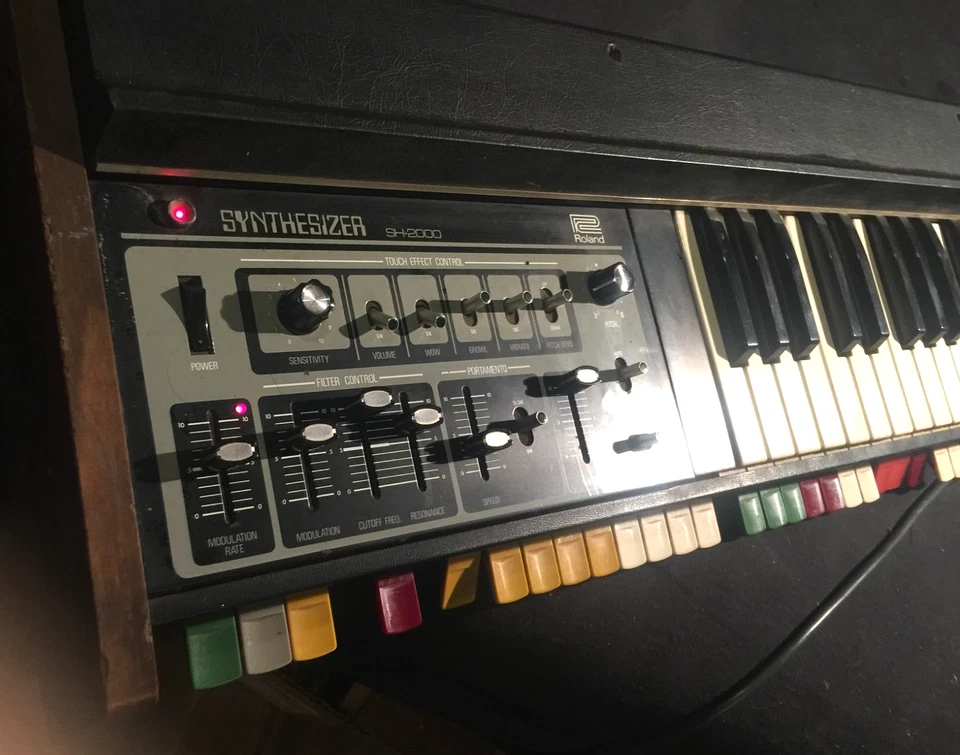 70er ROLAND SH 2000 ANALOG KULT SYNTHESIZER  OPTISCH +EL. BESTENS  & Tausch 80er - Bild 4 von 4