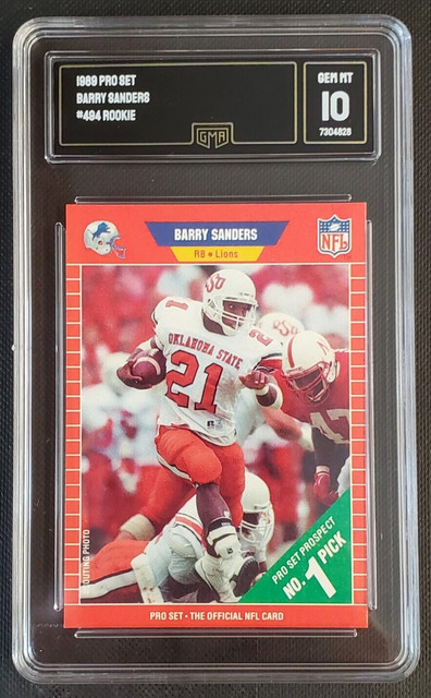 Barry Sanders 1989 NFL Pro Set Pro Set