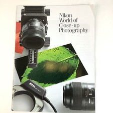 Nikon World Of Close-Up Photography 1993 Brochure Cameras, 35mm, Lenses, Guide