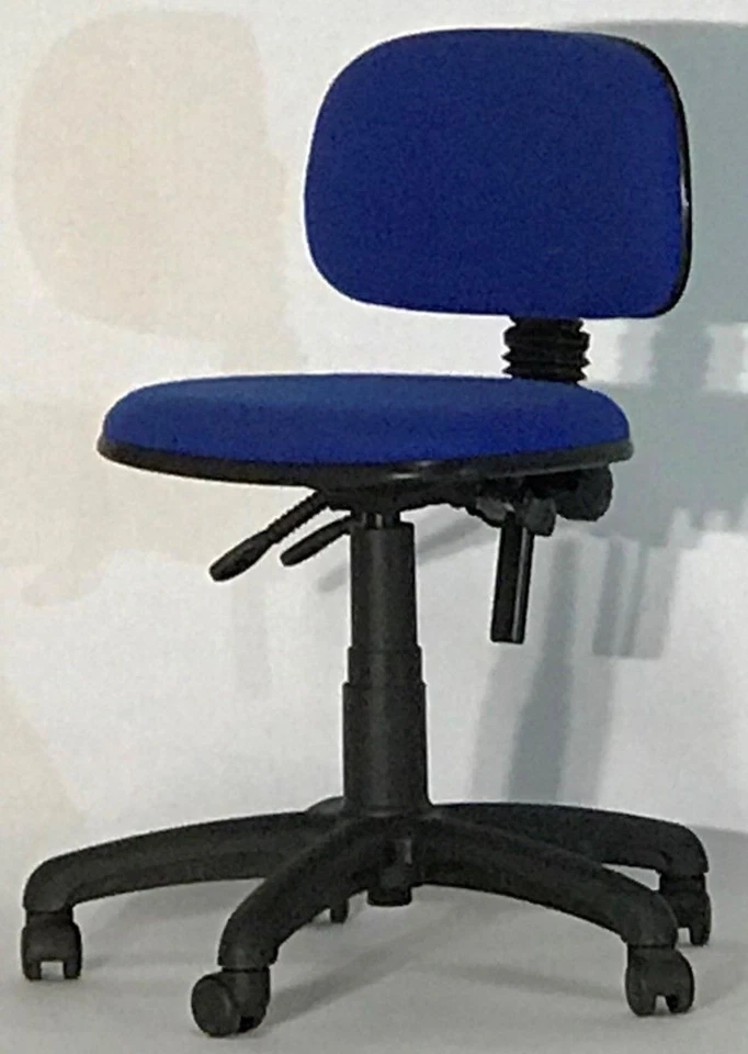 Albion Chairs 001 seat height & back rake adjustable task chairs in blue - Image 2 of 4