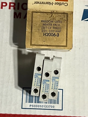 eaton h2006-3 nos poor packaging box of 3pcs