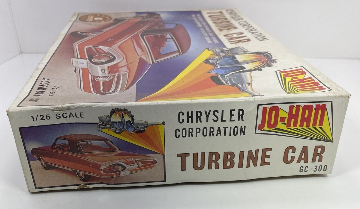 JO-HAN CHRYSLER TURBIN CAR 1/25 スケール JOHAN 1964 Chrysler Turbine Car EZ-Build Kit 1/25 | eBay