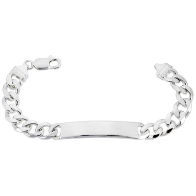 925 Sterling Silver Personalized Custom Engraved Curb Link ID Bracelet 3.5mm