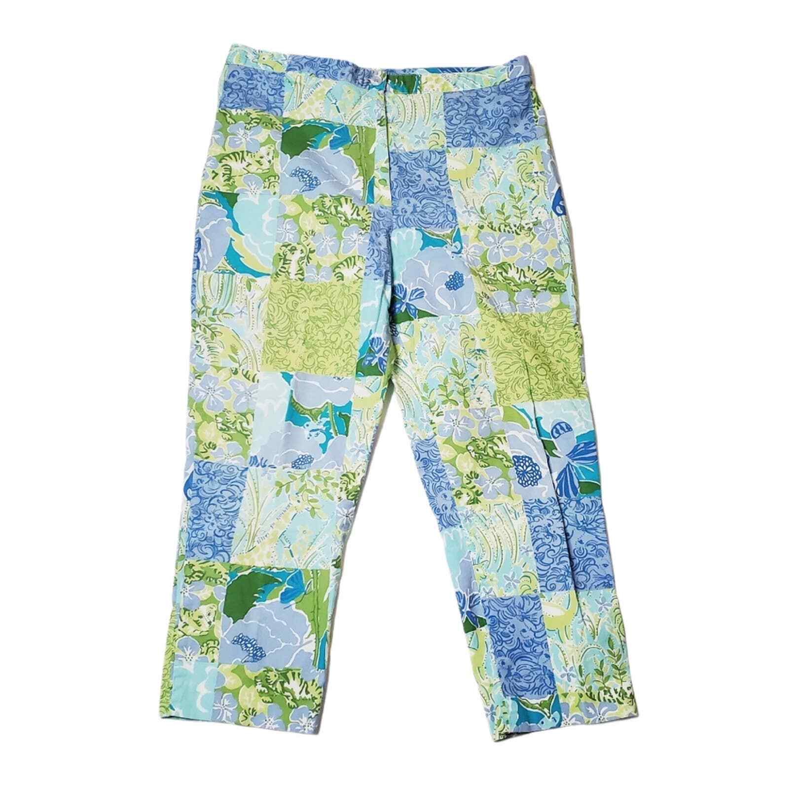 Lilly Pulitzer  Zoo Patch Wome's Patchwork Croppe… - image 1