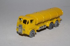 MATCHBOX LESNEY #11A ERF PETROL GASOLINE TANKER, YELLOW, SILVER TANK TRIM, LOT A
