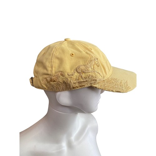 DRI-DUCK WILDLIFE SERIES 2007 YELLOW EMBROIDERED EQUESTRIAN BASEBALL CAP NWOT - Picture 5 of 9