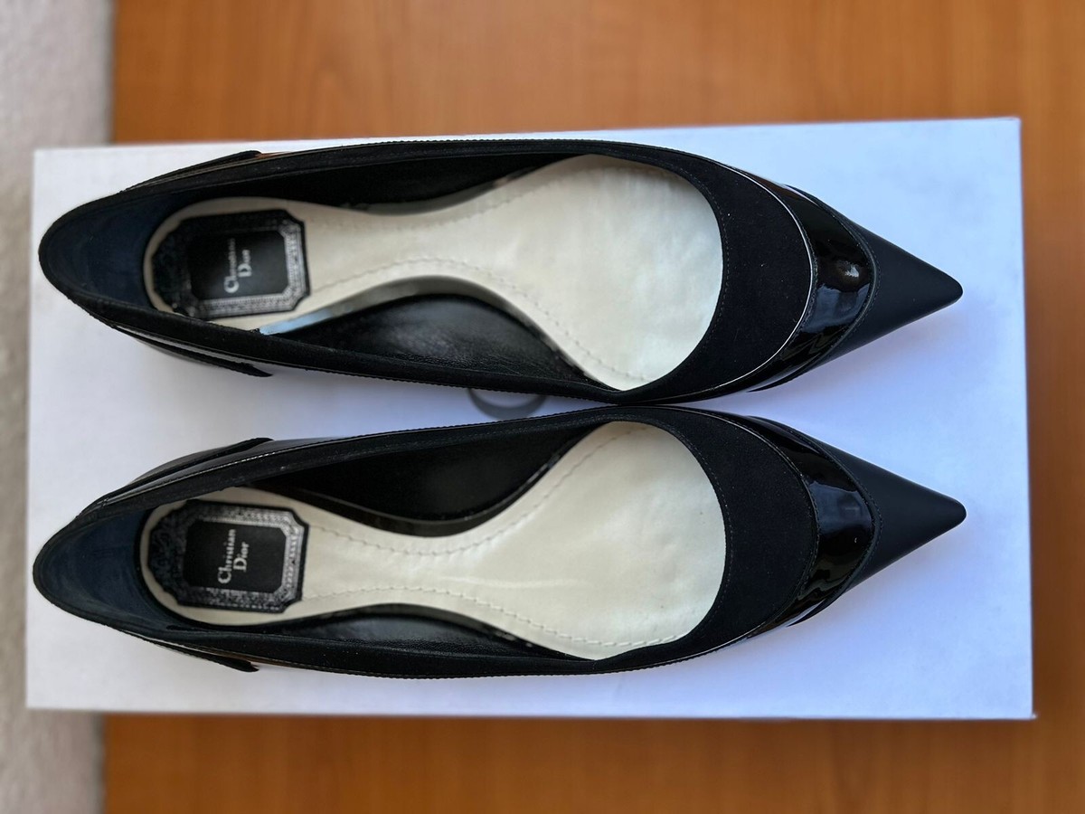Christian Dior shoes 38.5 new / Ballet shoes/ black flats | eBay Christian Dior shoes 38.5 new / Ballet shoes/ black flats | eBay