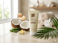SPA LUXURY Super Smooth Shave Cream Coconut Cream 6 fl oz Moisturizing Shea