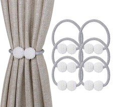6 Pack Magnetic Curtain Tiebacks Decorative Curtain Tiebacks Buckles Holdbacks f