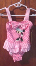 Disney Minnie Mouse Pink Polka Dot Swimsuit 18M