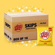 skips crisps Prawn Cocktail Crisps 45g full box fast shipping