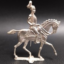 Cavalleria cavallo soldato dell'impero tedesco figura argento sterling 925*