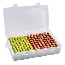 Battery Storage Organizer Case, Battery Vault Box Holder Container for white