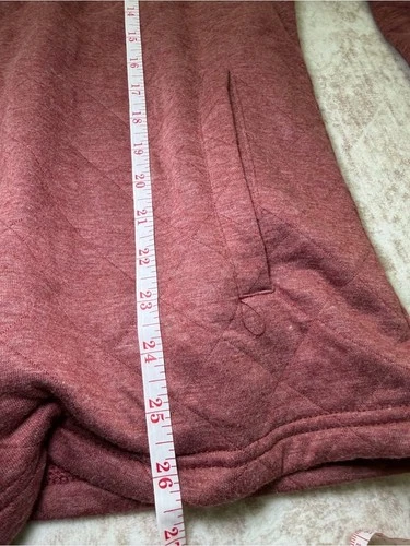Simply Southern Mauve Red Diamond Quilted Shirt Jacket Men’s Medium image 7