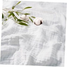 Ultra Soft Cooling Muslin Blanket Queen, 60 Rayon Derived Queen 90x90" White