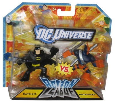 DC Universe Action League Batman vs Deathstroke (2011) Mattel Figure 2-Pack