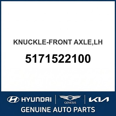 1994-1999 Hyundai Accent Achsschenkel - Vorderachse OEM Neu 5171522100