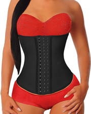 Women'S Underbust Latex Sport Girdle Waist Trainer Corsets Hourglass Body Shaper