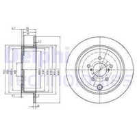 Delphi 2X Bremsscheibe Hinten Ø286 Mm Voll FüR Subaru Forester Sh_ 2.0 AWD SG