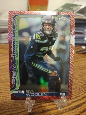 2025 Topps Chrome Riq Woolen Pigskin Football No. 278 Seattle Seahawks