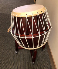 Korean Traditional Drum (Buk) with drumsticks (Bukchae)