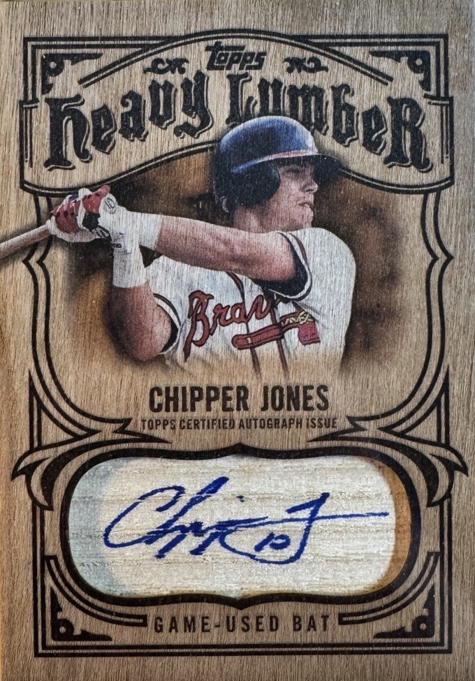 2026 Topps Series 1 - Heavy Lumber Autograph Relics Chipper Jones 
