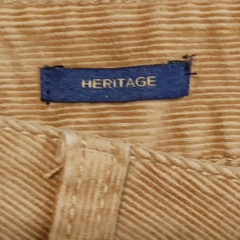 Talbots Heritage Stretch Corduroy Straight Leg Pants Mid Rise Tan Womens Size 6P - Image 4 of 4