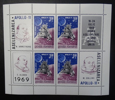 Romania Mi Block 72 **, SC C175 MNH, Space - Apollo 11